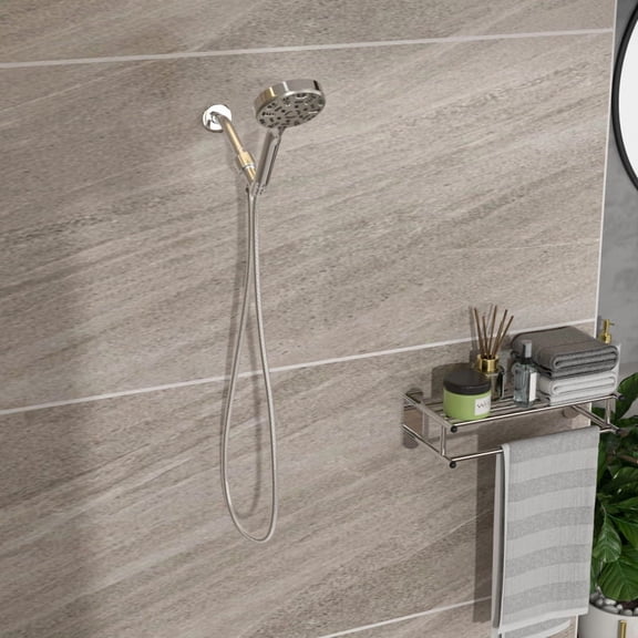 Multi Function Adjustable Hand Shower - 8-Function Hand Shower, Brushed Nickel On-Site   RR