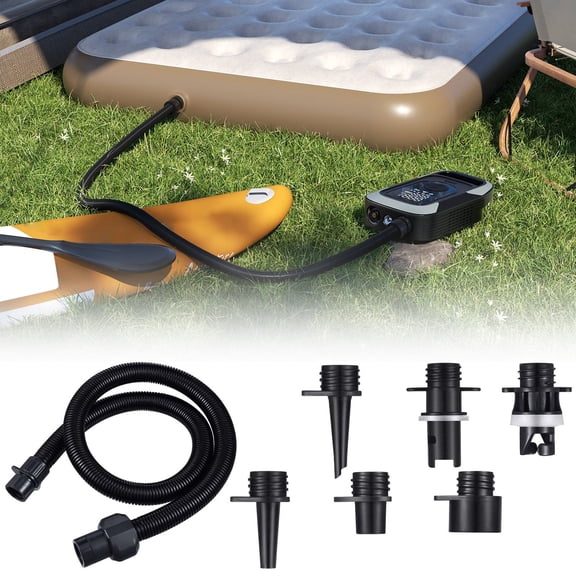 Multi-Function Air Pump Adapter Set - Electric Inflator Nozzle Kit - Universal Valve Connector for Air Pumps