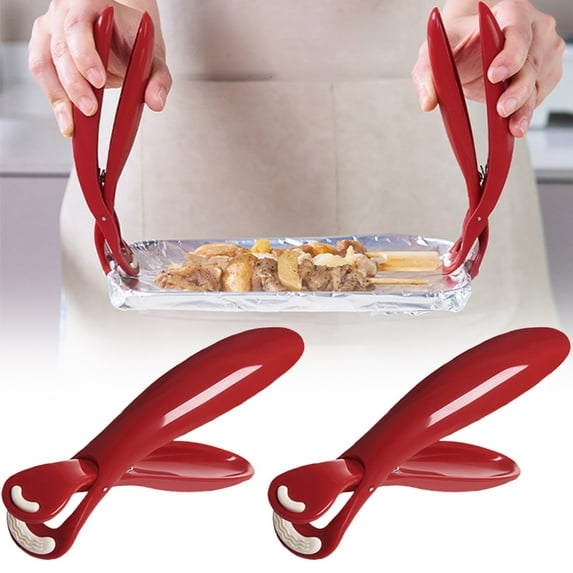 Multi-Function Anti-Scald Bowl Clip,Hot Plate Gripper Tong,Kitchen Utensil,Non Slip Heat Insulation Anti Scalding Clip for Kitchen,Multi-Purpose Hot Bowl Dish Plate Gripper Clip Tong Clamp Holder,C