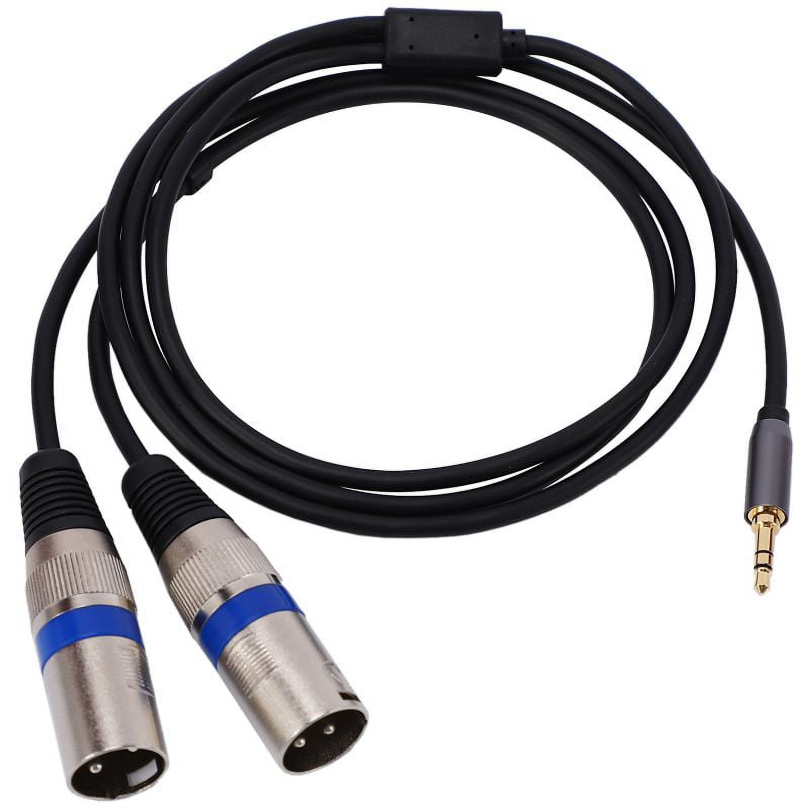 MultiFunction Audio Cable 3.5/6.35mm Male to Double XLR Male Cable XLR