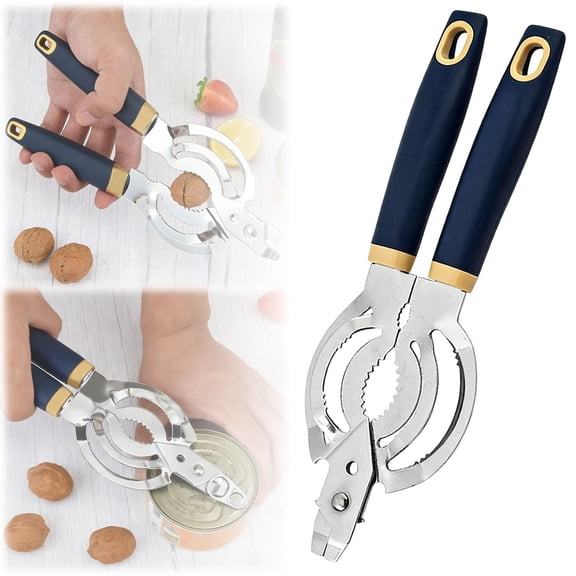 Multi-Function Bottle Opener for Seniors, Stainless Steel Bottle Lid Opener, Easy To Use for Seniors