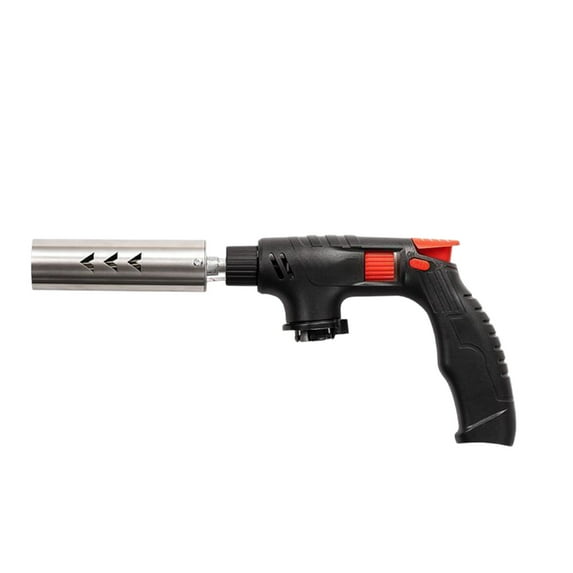 Multi-Function Butane Torch (11.22in) - Extended Stainless Steel Nozzle Ignition Tool, Outdoor Camping Fire Starter & Kitchen Cooking Torch for Roasting, Grilling