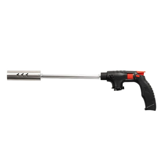 Multi-Function Butane Torch (16.73in) - Extended Stainless Steel Nozzle Ignition Tool, Outdoor Camping Fire Starter & Kitchen Cooking Torch for Roasting, Grilling