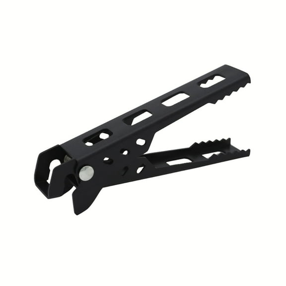 Multi-Function Camping Pot Gripper, Detachable Cookware Holder, Built-In Bottle Opener HClip, 4.9X0.98 Inch Portable Camp Tool For Outdoor Picnic Cookware Lifting Backpacking Pot Safe Handling Use