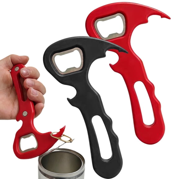 Multi Function Can Pull Tab Opener, Labor Saving Beer Cap Lifter and Kitchen Gadget for Easy Opening