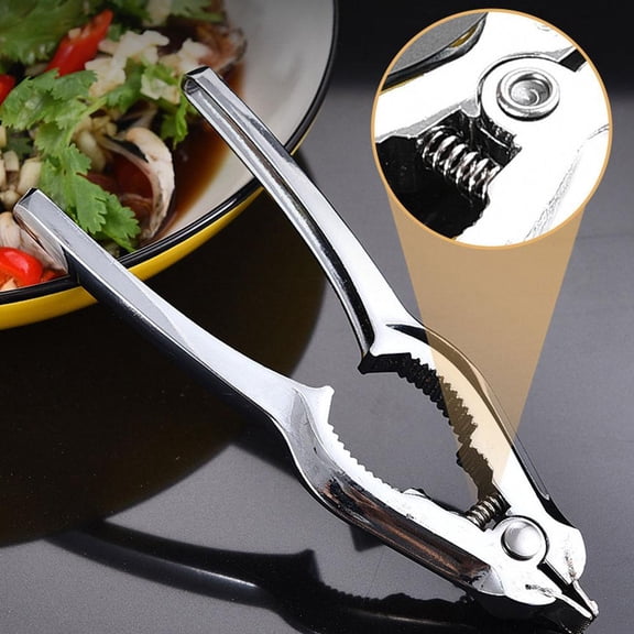 Multi-Function Clam Opener Tool  Stainless Steel Shellfish Shucker Pliers with Beer Opener, Seafood Nut Cracker for Kitchen & Restaurant