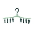 thumbnail image 1 of Multi-Function Clothes Drying Rack with 8 Detachable Clips | Windproof 360-Degree Swivel Hook for Underwear, Socks, Bras & Hats | Wardrobe, Bathroom & Travel Storage Hanger, 1 of 2