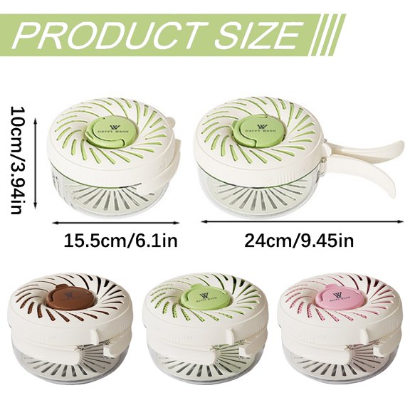 Multi-Function Colander Basket - Kitchen Strainer and Storage Container - Rinse and Drain Rice Pasta Vegetables - 1 Colander - Brown