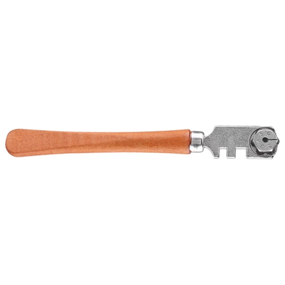 Multi-Function Craft Cutting Kit Tool With Wooden Handle, Wheel Glass Cutter, Carbide For The Cutting Of Thick Glass Plate For Mirror Glass Ceramic Tile Cutting