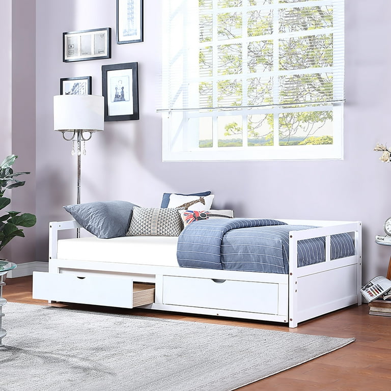https://i5.walmartimages.com/seo/Multi-Function-Daybed-with-Trundle-and-2-Storage-Drawers-Twin-to-King-Size-White-Solid-Wood-Extendable-for-Bedroom-Living-Room_756550aa-c902-4032-a2cc-1e2a0da4299c.503baafceb64de83403e4ecf6ce6c050.jpeg?odnHeight=768&odnWidth=768&odnBg=FFFFFF