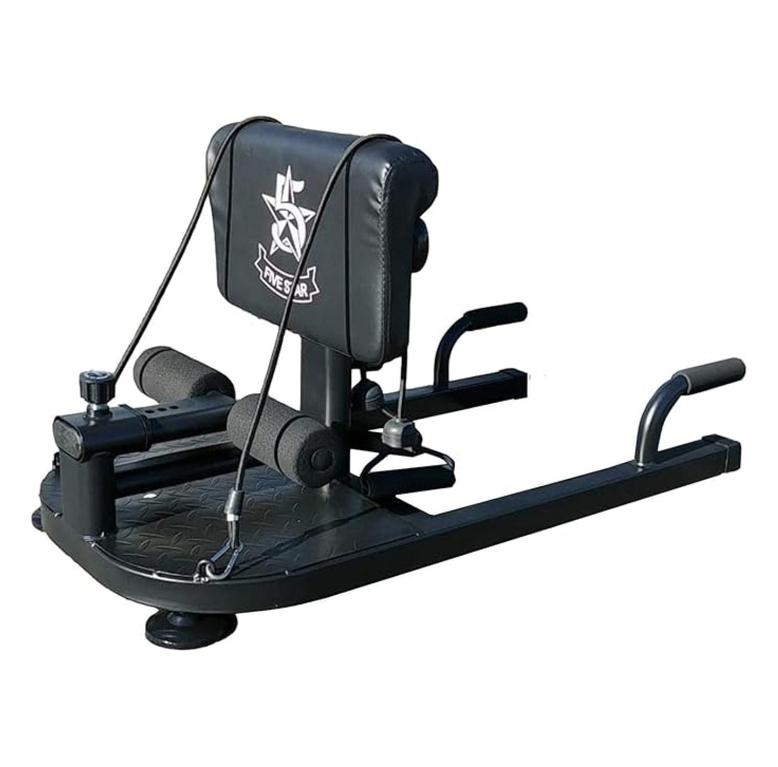 Multi Function Deep Sissy Squat with 2 Exercise Resistance Handles | 8 in 1 Home Gym Machine Leg Exercise | Abdominal Exercises Sit Ups Push Ups Deep Squat Workout Strength Training (Black)