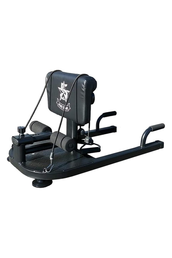 Multi Function Deep Sissy Squat with 2 Exercise Resistance Handles | 8 in 1 Home Gym Machine Leg Exercise | Abdominal Exercises Sit Ups Push Ups Deep Squat Workout Strength Training (Black)