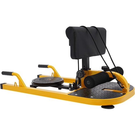 Multi-Function Deep Sissy Squat Bench, Gym Squats, Push-up and Sit-up Machine with Twist Plate & Stretching Rope, Squat Trainer Abs Exercise Equipment