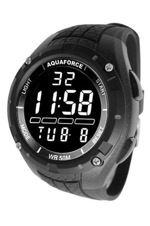 Multi-Function Digital Quartz Watch, Black