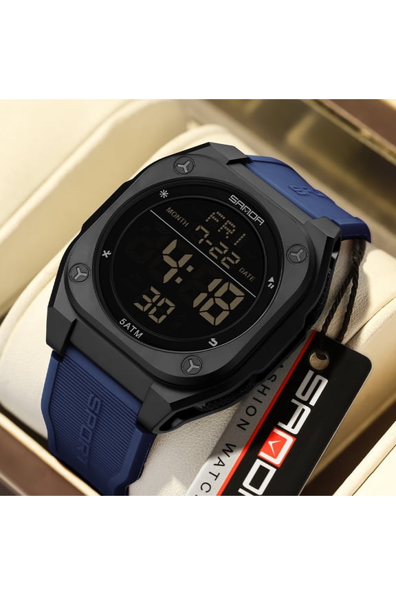 Multi-Function Digital Watch - Minimalist Outdoor Sports Watch with Alarm, Stopwatch for Men