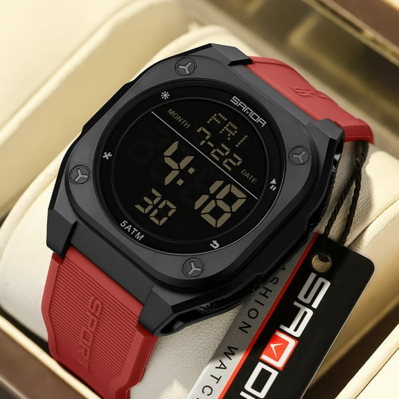 Multi-Function Digital Watch - Minimalist Outdoor Sports Watch with Alarm, Stopwatch for Men