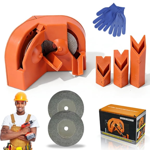 Multi-Function Drill Bit Sharpener,Portable Drill Grinder for All Bits,Universal Drill Bit Sharpening Tool for HSS,Carbide&Cobalt Bits,Fast Sharpening Attachment Compatible with Most Drills