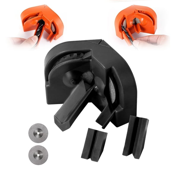 Multi‑Function Drill Bit Sharpener – Portable Tool with 2 Grinding Wheels for HSS, Carbide & Masonry Bits, Works with Power Drills