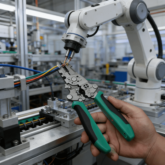 Multi Function Electrical Test Wire Stripper with Folding Design Test Lighting Wire Splitter Winder Screwdriver Electrician Hand Tool