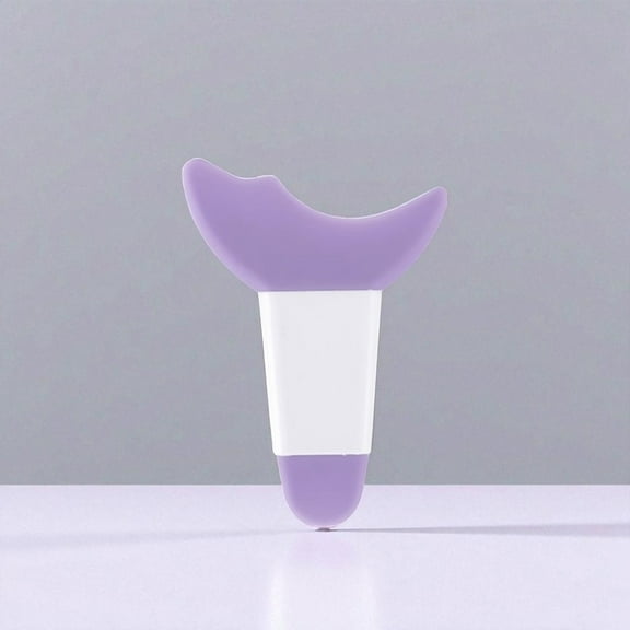 Multi Function Eyeliner Stencil Crescent Silicone Baffle Perfect Wing Tool Purple