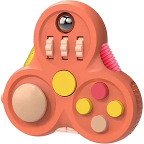 Multi-Function Fidget Toy, Sensory Stress Relief Handheld Game for Adults, Anxiety Relief Decompression Toy with Buttons, Sliders & Tactile Parts, Portable Fidget Gadget for ADHD & Focus