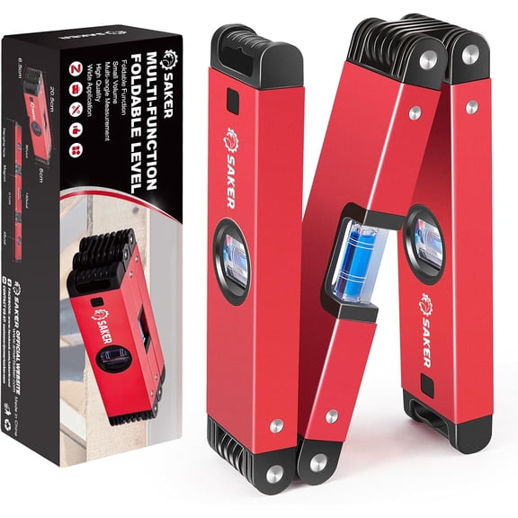 Multi-Function Foldable Level Tool, 28-Inch Adjustable Level for Woodworking & Precise Angle Measurement