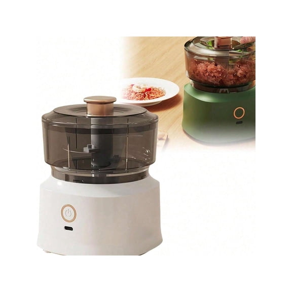 Multi Function Food Processor With Meat Grinder Vegetable Garlic Mincer Compact Electric Kitchen Appliance Copper Motor USB Rechargeable For Meat Veggies New Year Gifts