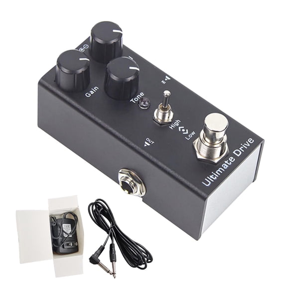 Multi Function Guitar Effect Pedal Metal Distortion Overload Reverb Chorus 4 In 1 Mini Portable Electric Guitar Instrument Sound Processor