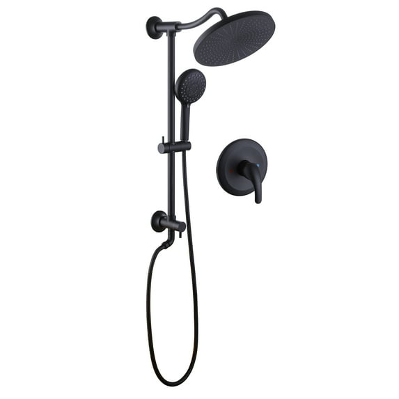 Multi Function Handheld Shower Head, Complete Shower System with Rough-in Valve