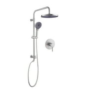Multi Function Handheld Shower Head, Wall Mounted Exposed Shower System with Rough-In Valve