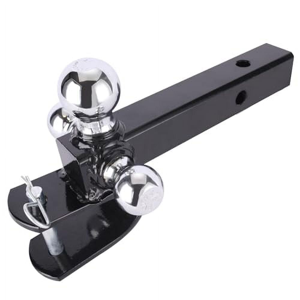 MultiFunction Hitch Ball Mount with Clevis and Pintle Hook Combo 3