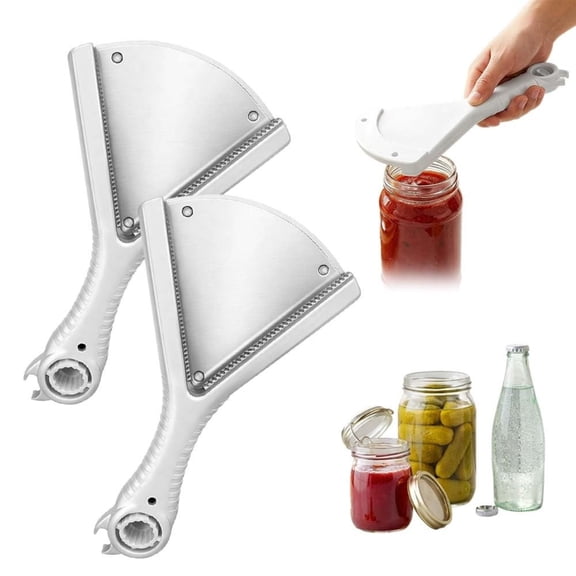 Multi Function Jar Opener, Non Slip Bottle Can Opener for Kitchen