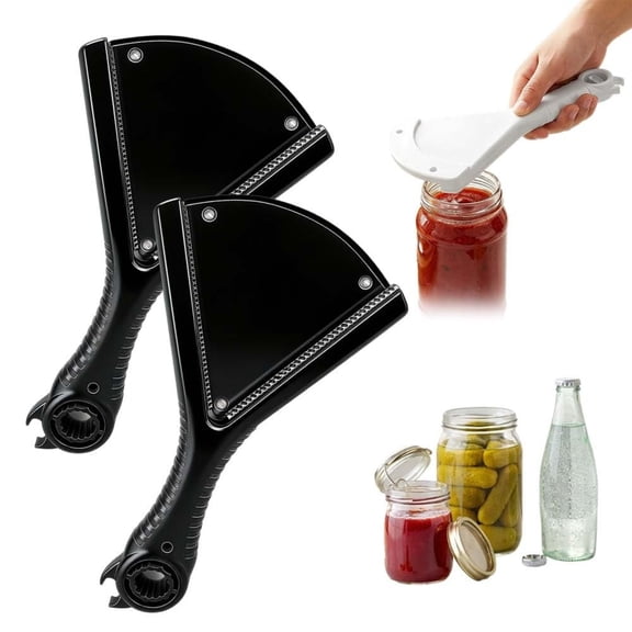 Multi Function Jar Opener, Non Slip Bottle Can Opener for Kitchen