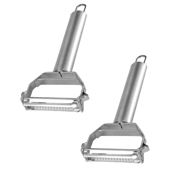 Multi-Function Julienne Peeler, Stainless Steel Cutter with Ultra Sharp Blades, Non-Slip Grip, Versatile Use for Kitchen, Easy to Clean and Store, Safe & Corrosion Resistant
