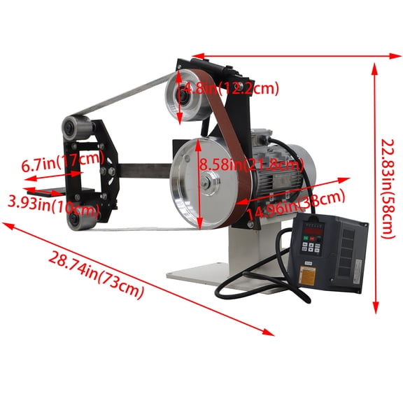 Multi-Function Knife Grinder Belt Grinder Sander with Stepless Speed Regulation 2.2KW