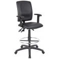 thumbnail image 1 of Multi-Function Leatherplus Drafting Stool With Adjustable Arms, 1 of 1