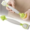 thumbnail image 1 of Multi-Function Lemon Zester and Juicer, Stainless Steel Handheld Kitchen Gadget for Grating Cheese Garlic Ginger, Dishwasher Safe Citrus Grater Tool for Kitchen and Bar Use, 1 of 5