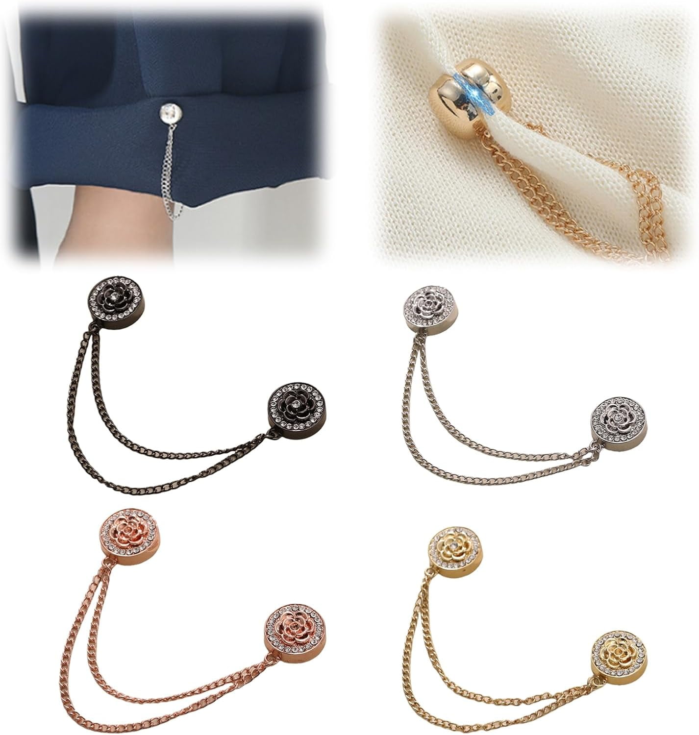 MultiFunction Clothing Clips, 4 Packs Strongest