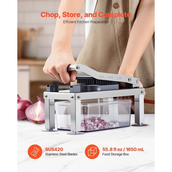 Multi-Function Mandoline Slicer - 8 Blades Vegetable Chopper for Professional Results