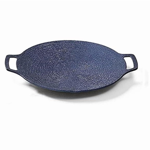 Multi-Function Medical Stone Grill Pan, Non-Stick Korean BBQ Grill Pan With Anti Scalding Handle, Grill Pan For Home Meats Seafood [Energy Class A]
