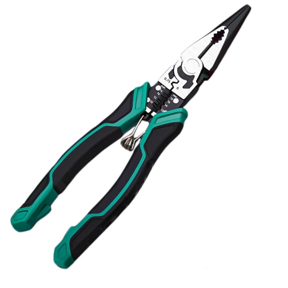 Multi-Function Needle-Nose Pliers – Wire Cutting, Stripping & Bending Tool for Electricians & DIY – High-Carbon Steel with Ergonomic Grip