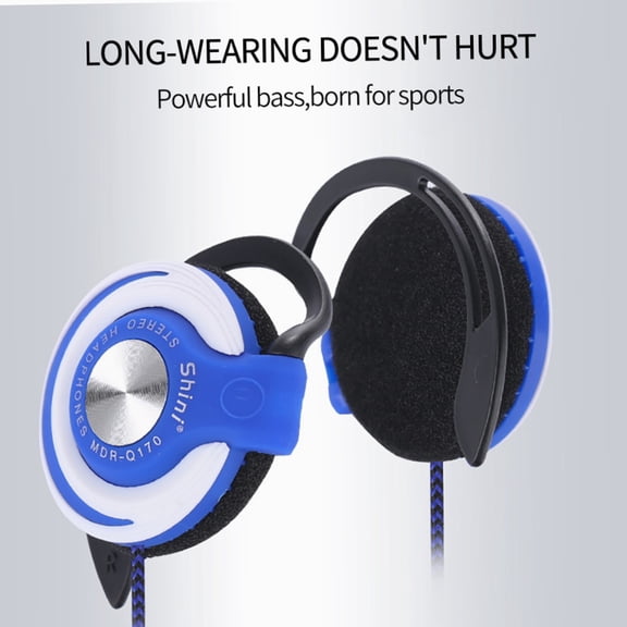 Multi-Function New Wired Headphones with Hifi Heavy Bass Headset Over-Ear 3.5mm - TYPPKMM