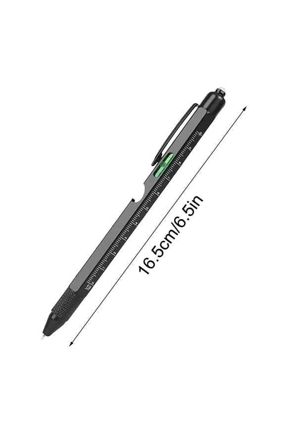 Multi-Function Pen 9-in-1 Tool with LED Flashlight, Ruler, Screwdriver, Bottle Opener for Home Office, Unique Gifts for Men, Dads, Husbands, Grandpas, Birthday and Christmas Presents