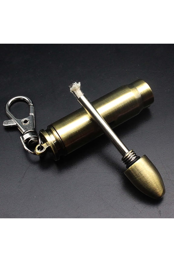 Multi-Function Permanent Matches with Keychain Bottle Opener, ZzCityTK All-Weather Kerosene Lighter Portable Pendant Flinting Tool, Compact Outdoor Fire for Camping Hiking Emergency, Gold