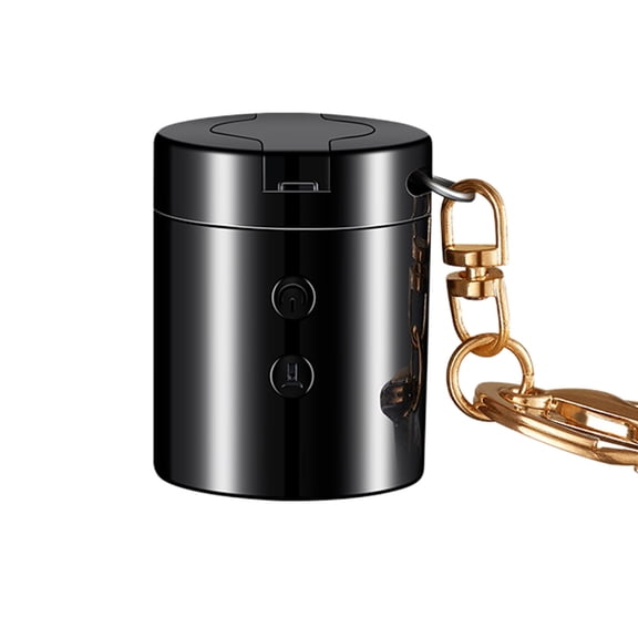 Multi-Function Portable Keychain Pendant Lighter, Windproof Flameless Electronic Lighter for Outdoor Adventures, Camping, Hiking, USB Rechargeable