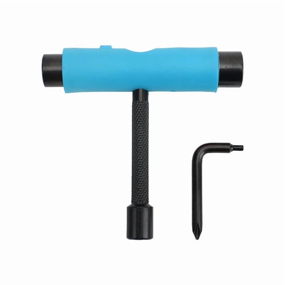 Multi-Function Portable Skate Tool with T-Type Hex Key, L-Type Head,Perfect for on-the-Go Adjustments,Ideal for Travel