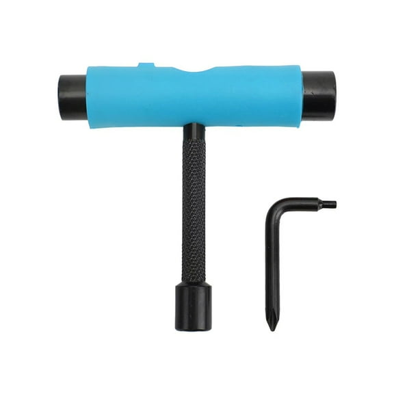 Multi-Function Portable Skate Tool with T-Type Hex Key, L-Type Head,Perfect for on-the-Go Adjustments,Ideal for Travel