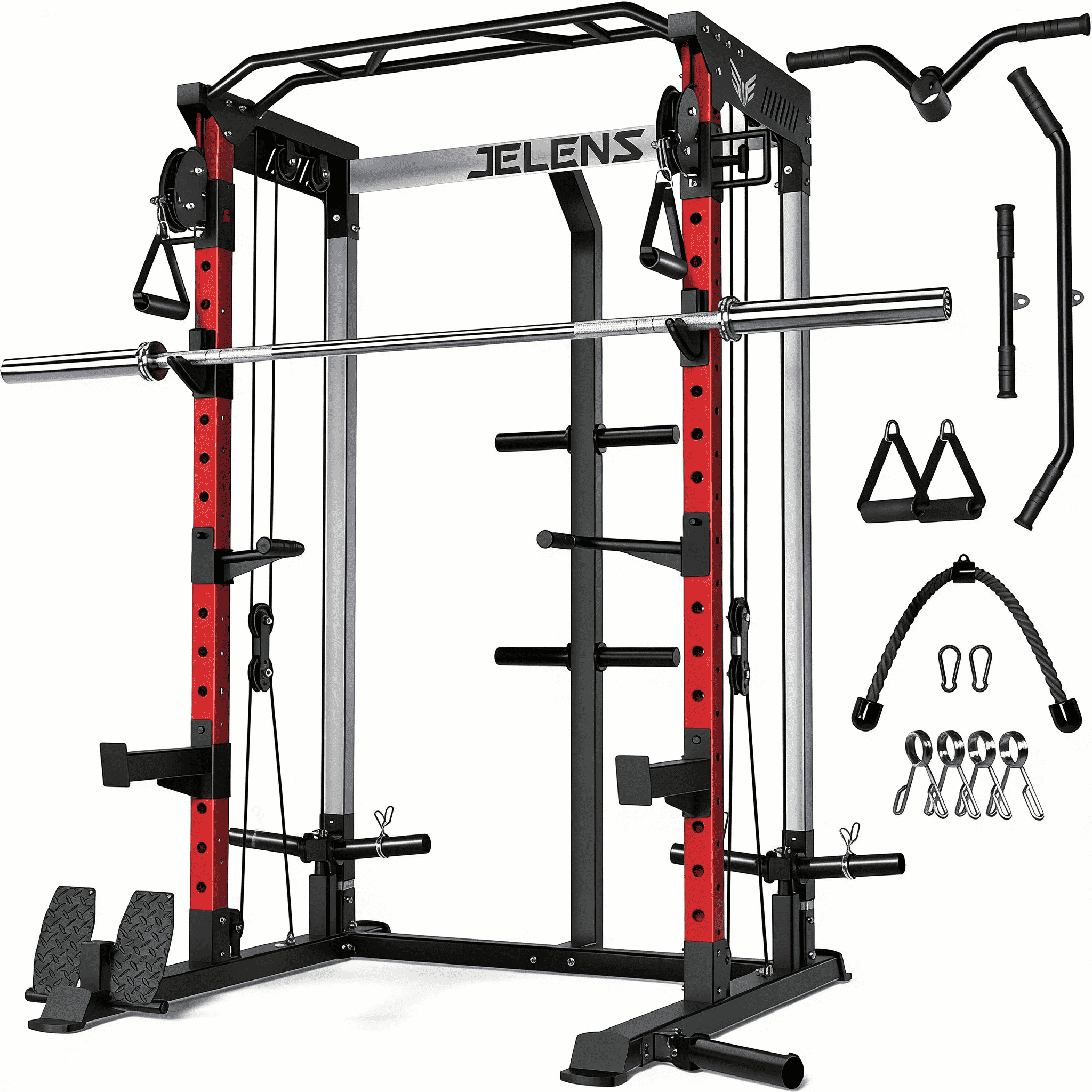 FORGEMUS Power Cage,2000LBS Multi-Function C21 Power Rack with