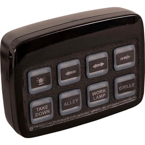 Multi-Function Programmable Black Pre-Wired 7-Function Panel