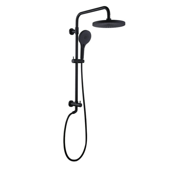 Multi Function Rainfall Shower Head with Hand Shower without Rough-in Valve